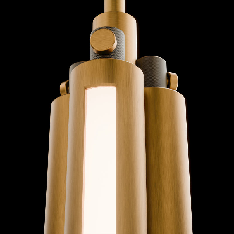Modern Forms PD250623-TWA Trice 3" LED Pendant-Aged Brass