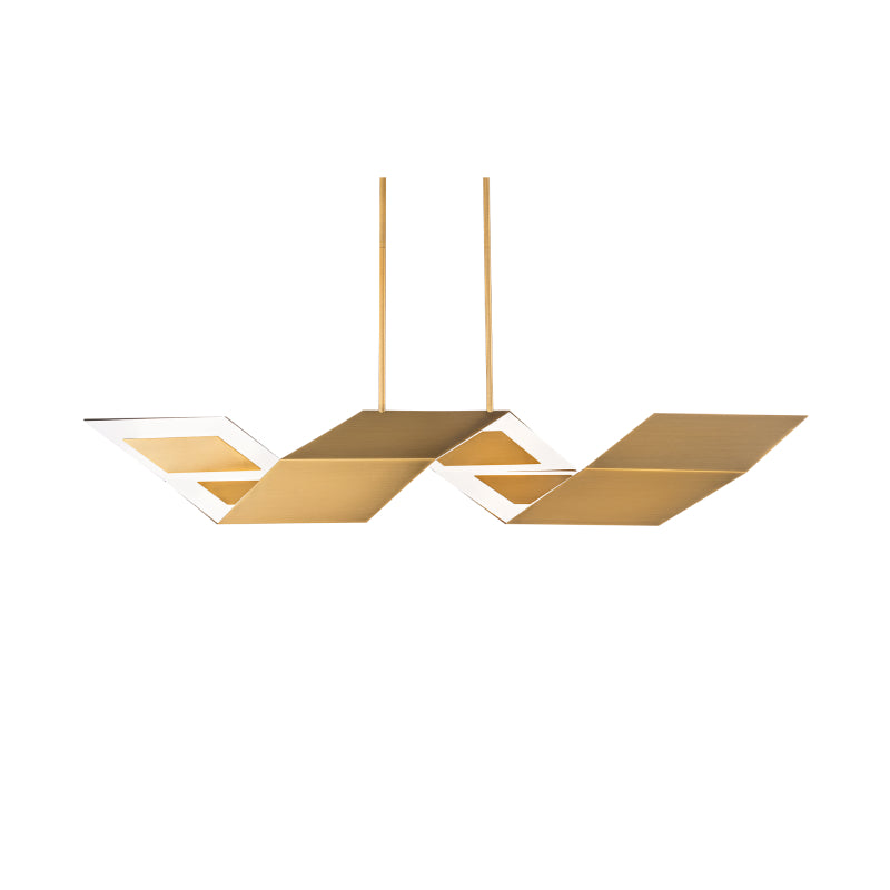 Modern Forms PD252654 Lyris 1-lt 53" LED Pendant-Aged Brass