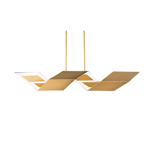 Modern Forms PD252654 Lyris 1-lt 53" LED Pendant, 4CCT Selectable-Aged Brass