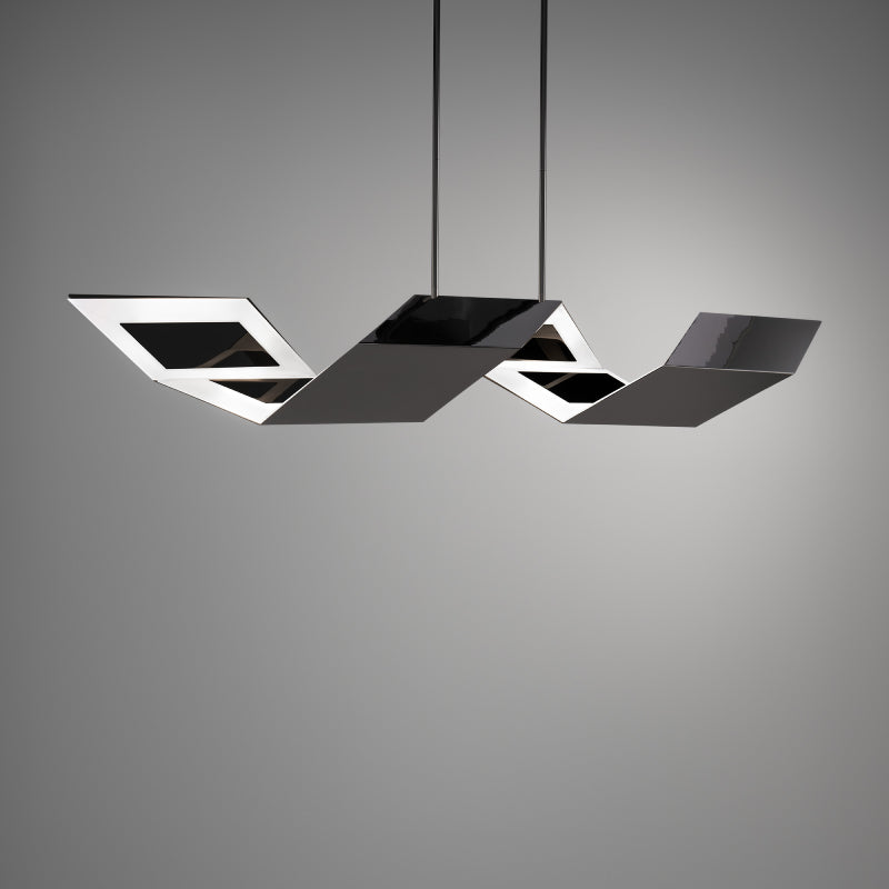 Modern Forms PD252654 Lyris 1-lt 53" LED Pendant-Polished Black Nickel