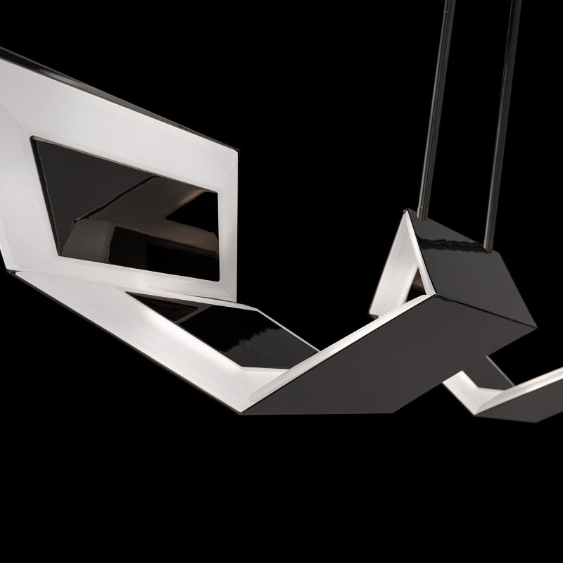 Modern Forms PD252654 Lyris 1-lt 53" LED Pendant-Polished Black Nickel