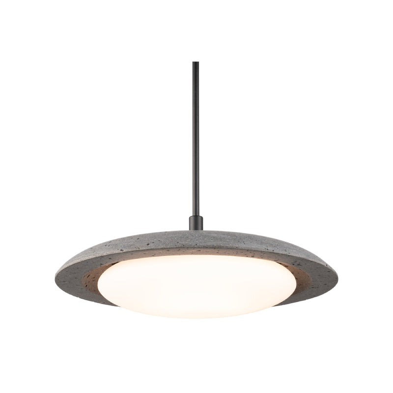 Modern Forms PD264620-TWA Saturno 1-lt 20" LED Pendant-Basalt Stone/Black