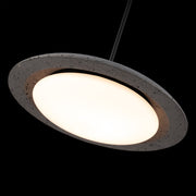 Modern Forms PD264620-TWA Saturno 1-lt 20" LED Pendant-Basalt Stone/Black