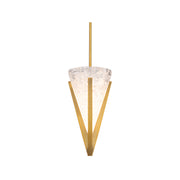 Modern Forms PD280615-TWA Kiernan 1-lt 8" LED Pendant-Aged Brass