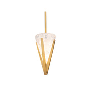 Modern Forms PD280615-TWA Kiernan 1-lt 8" LED Pendant-Aged Brass