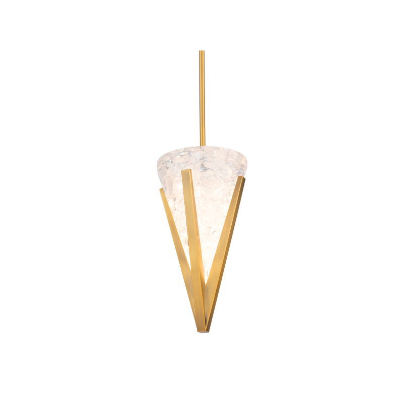 Modern Forms PD280615-TWA Kiernan 1-lt 8" LED Pendant-Aged Brass
