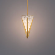Modern Forms PD280615-TWA Kiernan 1-lt 8" LED Pendant-Aged Brass