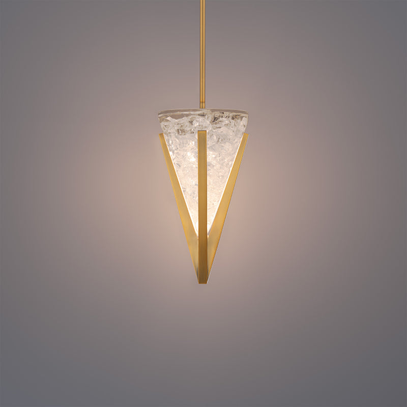 Modern Forms PD280615-TWA Kiernan 1-lt 8" LED Pendant-Aged Brass