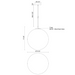 Kuzco PD34216 Marco 1-lt 16" Pendant