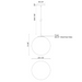 Kuzco PD34612 Marco 1-lt 12" Pendant
