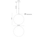 Kuzco PD34616 Marco 1-lt 16" Pendant