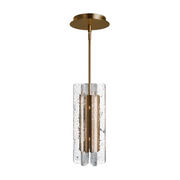 dweLED PD401614 Cartridge 1-lt 6" LED Pendant, 4CCT - Aged Brass