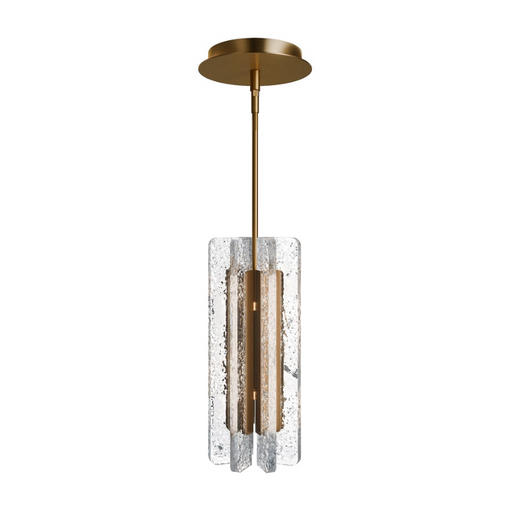 dweLED PD401614 Cartridge 1-lt 6" LED Pendant, 4CCT - Aged Brass