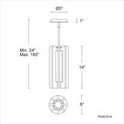 dweLED PD401614 Cartridge 1-lt 6" LED Pendant, 4CCT