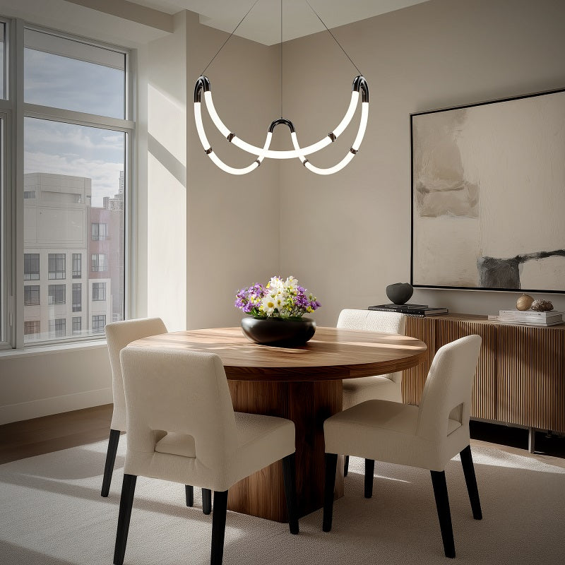 dweLED PD411630 Swathe 1-lt 28" LED Pendant, 4CCT