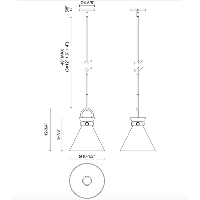 Alora Mood PD412511 Emerson 1-lt 11" Pendant