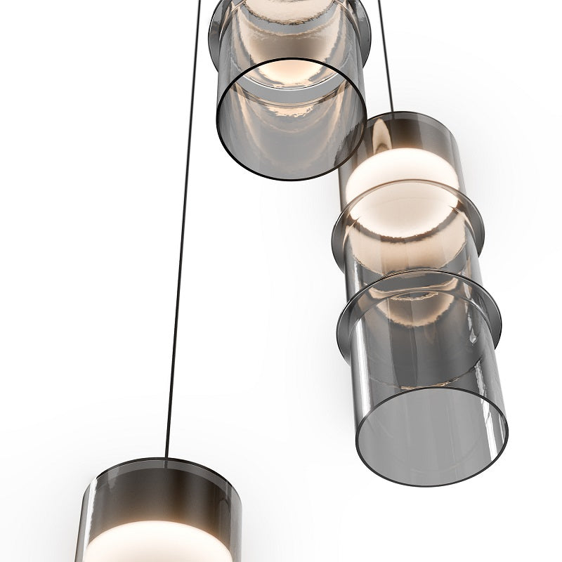 dweLED PD413603R Kanister 3-lt 12" LED Multi Light Pendant