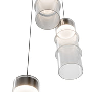 dweLED PD413603R Kanister 3-lt 12" LED Multi Light Pendant