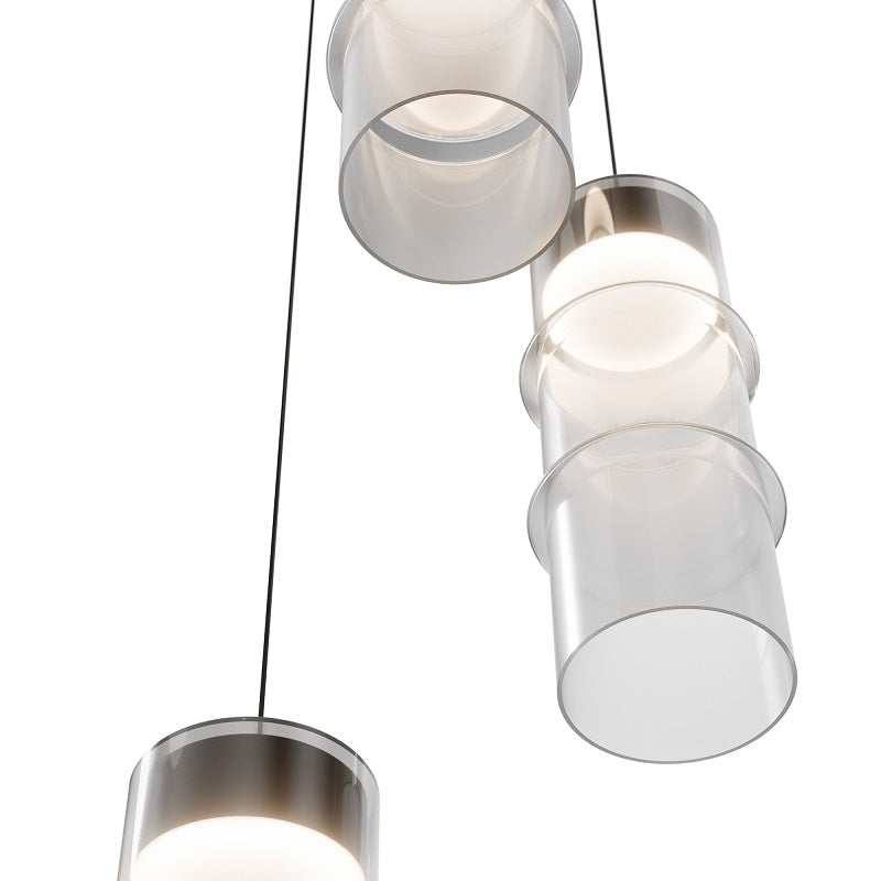 dweLED PD413603R Kanister 3-lt 12" LED Multi Light Pendant