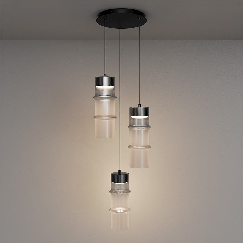 dweLED PD413603R Kanister 3-lt 12" LED Multi Light Pendant