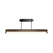 dweLED PD414648 Longboard 1-lt 48" LED Linear Pendant - Black/Aged Brass