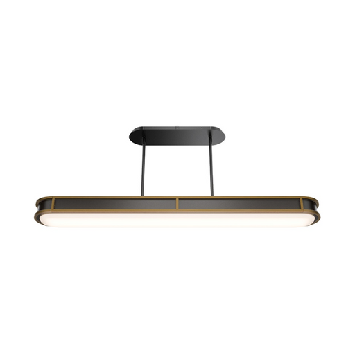 dweLED PD414648 Longboard 1-lt 48" LED Linear Pendant - Black/Aged Brass