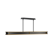 dweLED PD414648 Longboard 1-lt 48" LED Linear Pendant - Black/Aged Brass