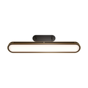 dweLED PD414648 Longboard 1-lt 48" LED Linear Pendant - Black/Aged Brass