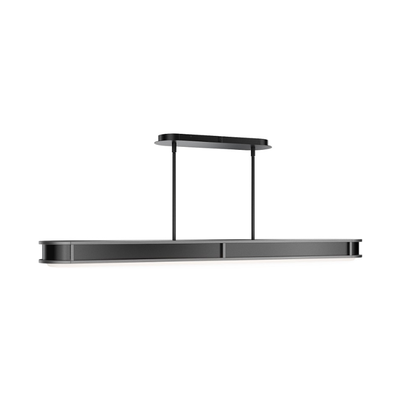 dweLED PD414648 Longboard 1-lt 48" LED Linear Pendant - Black/Brushed Nickel