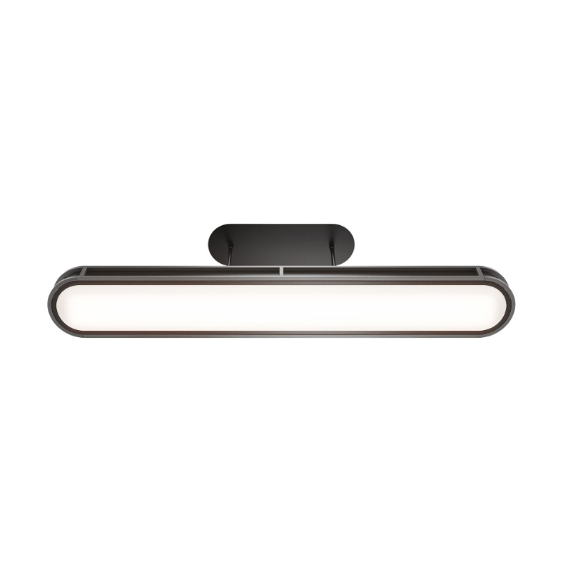 dweLED PD414648 Longboard 1-lt 48" LED Linear Pendant - Black/Brushed Nickel