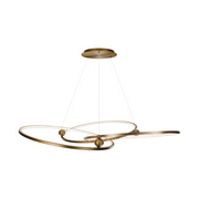 dweLED PD415660 Sidewinder 3-lt 60" LED Chandelier - Aged Brass