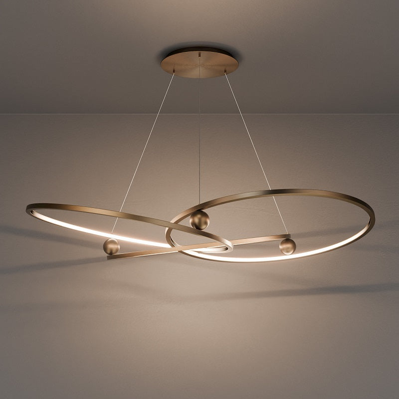 dweLED PD415660 Sidewinder 3-lt 60" LED Chandelier