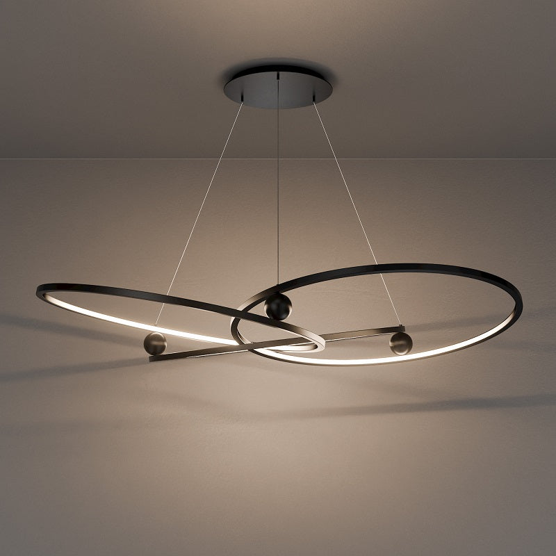 dweLED PD415660 Sidewinder 3-lt 60" LED Chandelier