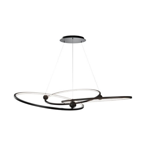 dweLED PD415660 Sidewinder 3-lt 60" LED Chandelier - Black
