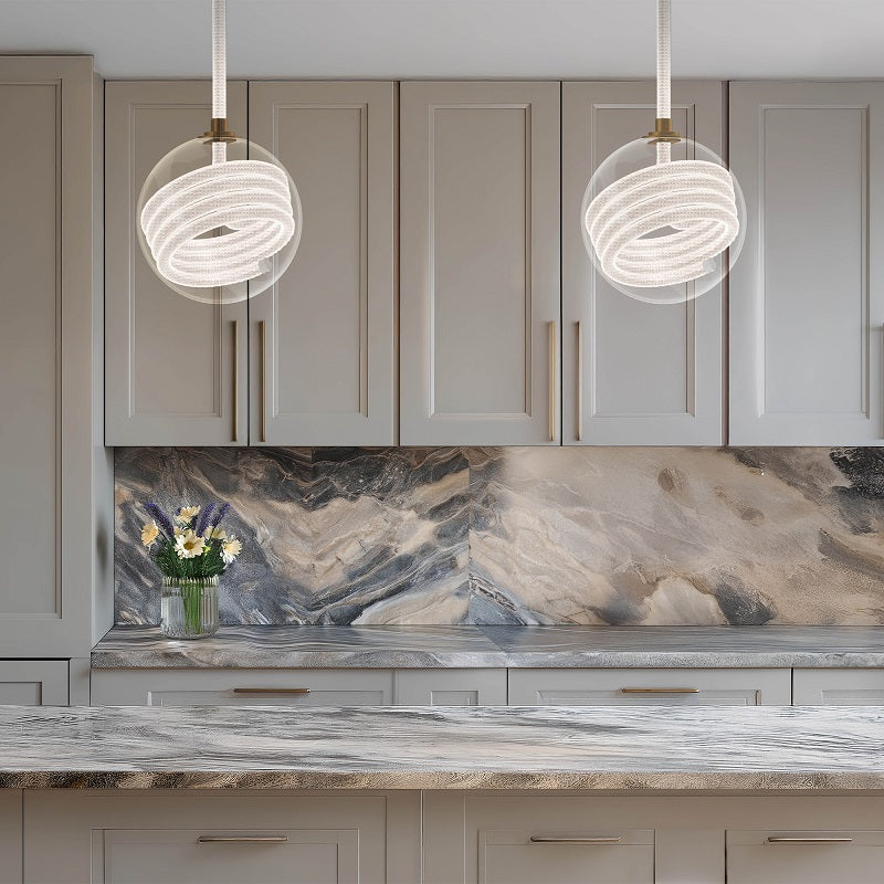 dweLED PD417609 Roper 1-lt 9" LED Pendant, 4CCT