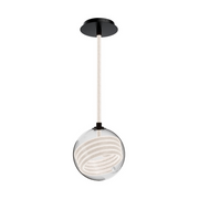 dweLED PD417609 Roper 1-lt 9" LED Pendant, 4CCT - Black