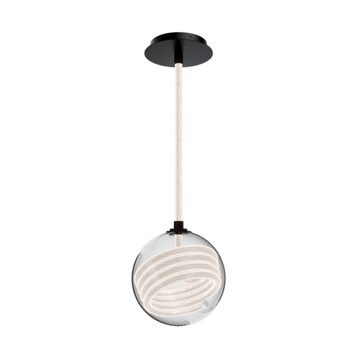 dweLED PD417609 Roper 1-lt 9" LED Pendant, 4CCT - Black