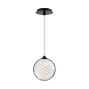 dweLED PD417609 Roper 1-lt 9" LED Pendant, 4CCT - Black