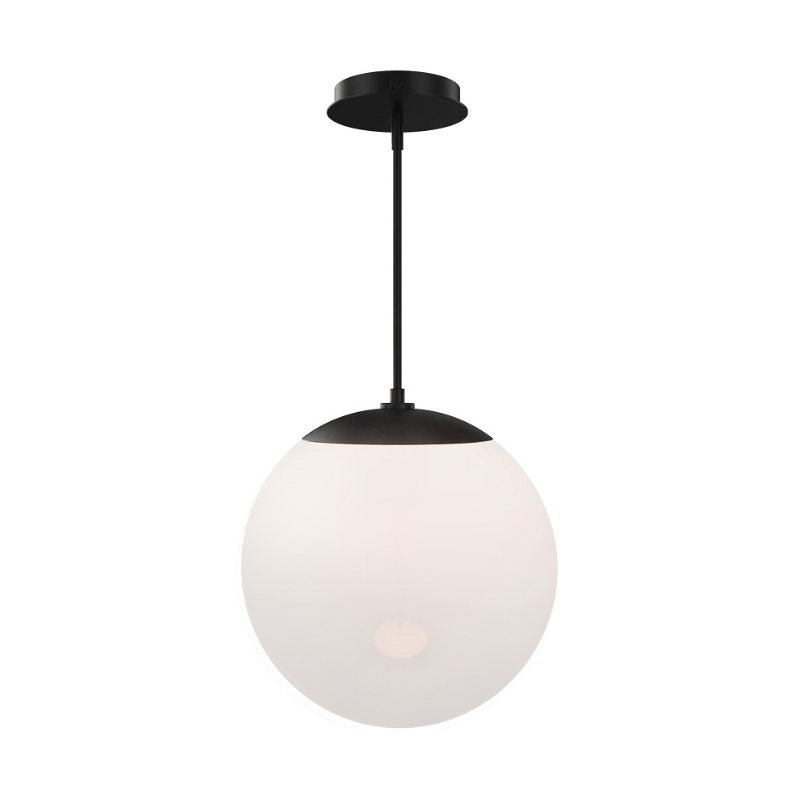 dweLED PD418614 Honeymooner 1-lt 14" LED Pendant - Black