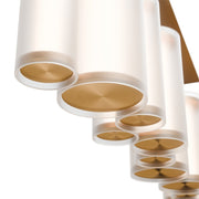 dweLED PD419638 Troop 14-lt 37" LED Linear Pendant, 4CCT