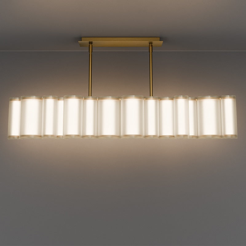 dweLED PD419638 Troop 14-lt 37" LED Linear Pendant, 4CCT