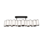 dweLED PD419638 Troop 14-lt 37" LED Linear Pendant, 4CCT - Black