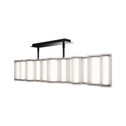 dweLED PD419638 Troop 14-lt 37" LED Linear Pendant, 4CCT - Black