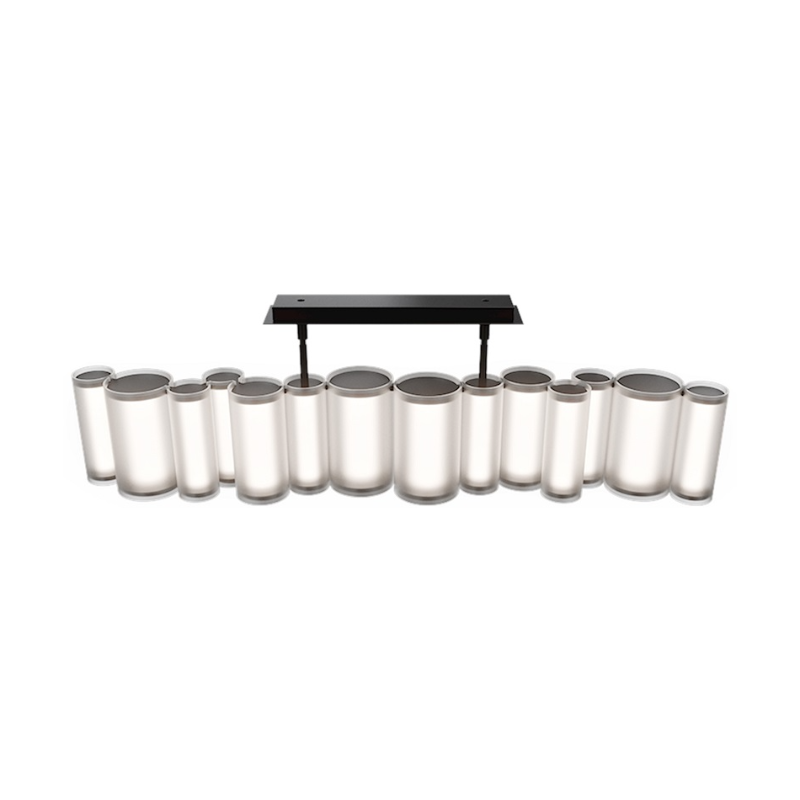 dweLED PD419638 Troop 14-lt 37" LED Linear Pendant, 4CCT - Black