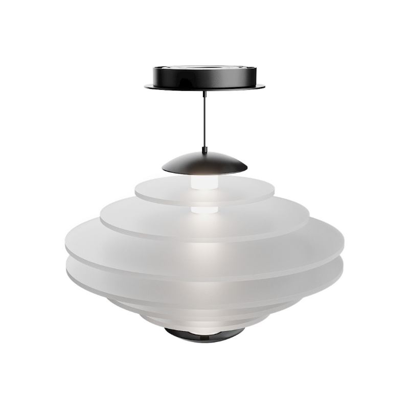 dweLED PD420614 Loopey 1-lt 14" LED Pendant, 4CCT - Black