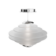 dweLED PD420614 Loopey 1-lt 14" LED Pendant, 4CCT - Chrome