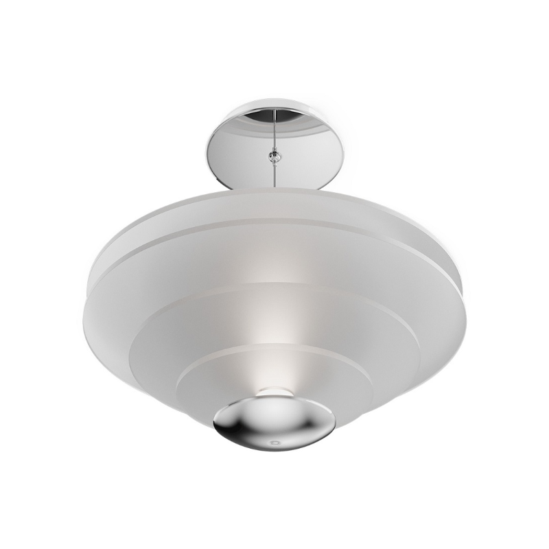 dweLED PD420614 Loopey 1-lt 14" LED Pendant, 4CCT - Chrome