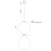 Kuzco PD43216 Marco 1-lt 16" LED Pendant, 5CCT