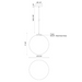 Kuzco PD43616 Marco 1-lt 16" LED Pendant, 5CCT