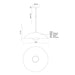 Kuzco PD56019 Regent 1-lt 19" Pendant